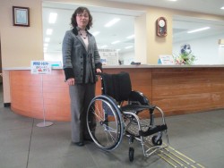 FUTA・Qのチタン製折りたたみ式車椅子「ZEN－禅」を京都府家庭支援総合センター（京都市東山区）様に納品致しました