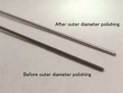 Outer diameter polishing of tubes